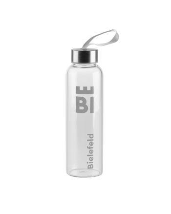 Bielefeld-Glasflasche „BIE to Go“ (spülmaschinenfest)